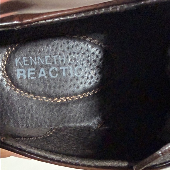 Reaction Kenneth Cole Rich Brown Leather Derbys